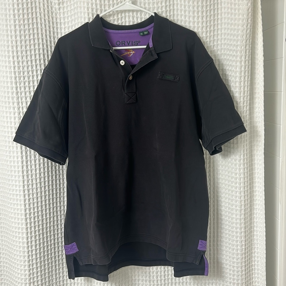 Orvis Mens Short Sleeve Polo Shirt Size XL